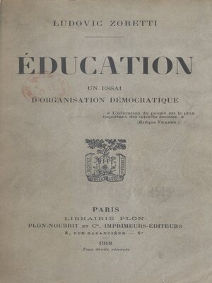 cover image of Éducation